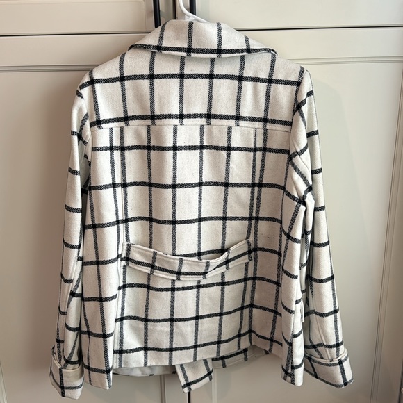 Larry Levine Coat blazer. Black/white. Size L. - Picture 2 of 5